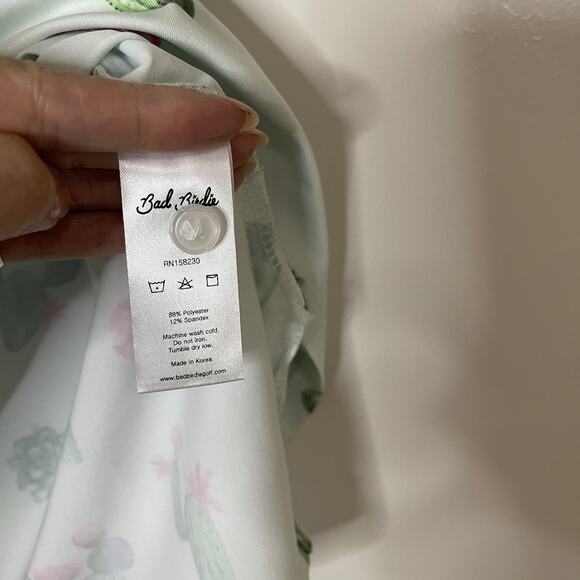 Bad Birdie Desert Hazard Short Sleeve golf Polo Shirt cactus print size small - Picture 5 of 7